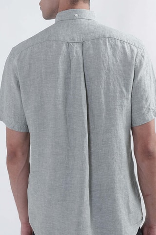 Chemise regular en lin - Vert d’eau