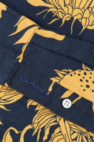 Chemise regular en lin - Jaune