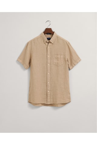 Chemise regular en lin - Beige