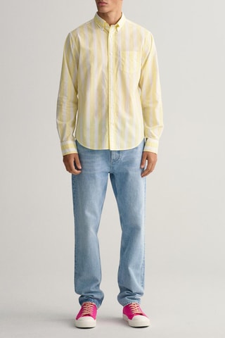 Chemise regular - Jaune
