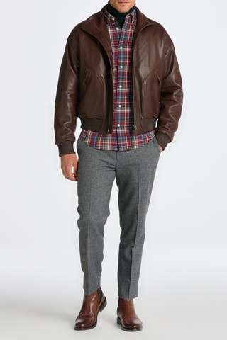 Chemise droite - Rouge