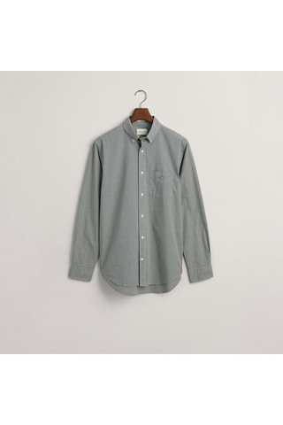 Chemise regular - Vert foncé et blanc
