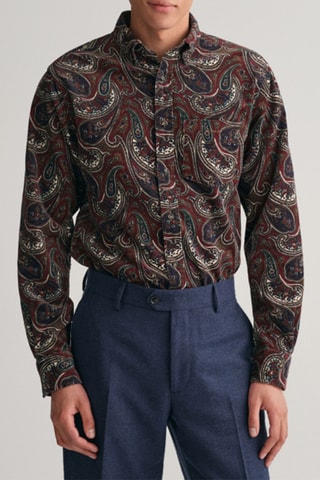 Chemise regular - Rouge brique