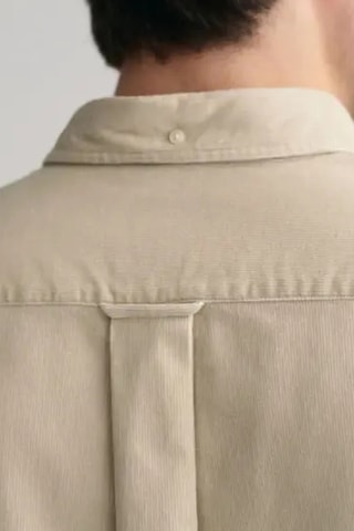 Chemise regular en velours- Beige
