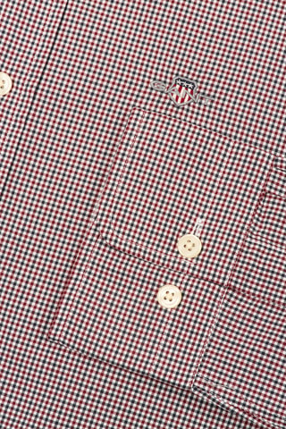 Chemise slim - Rouge et bleu foncé