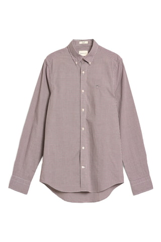 Chemise slim - Rouge et bleu foncé