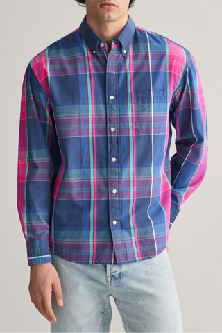 Chemise en coton biologique - Bleu marine