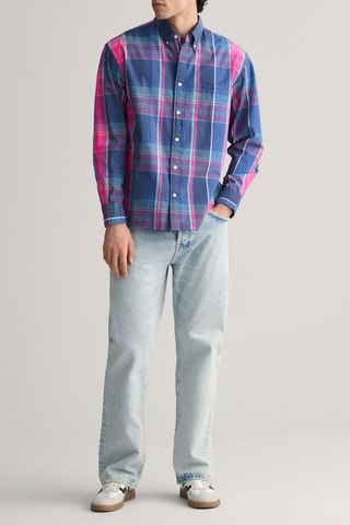 Chemise en coton biologique - Bleu marine