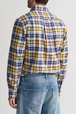 Chemise regular en coton biologique - Jaune