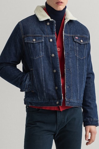 Veste en jean en coton biologique - Bleu