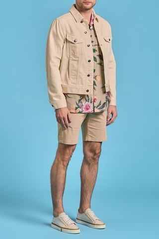 Veste en jean en coton biologique - Ecru