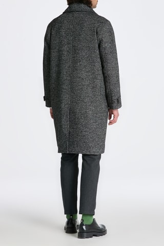 Manteau en laine - Noir chiné