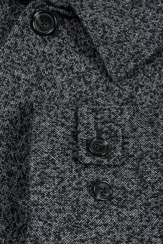 Manteau en laine - Noir chiné