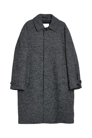 Manteau en laine - Noir chiné