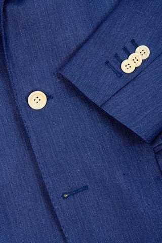 Veste en lin - Bleu marine