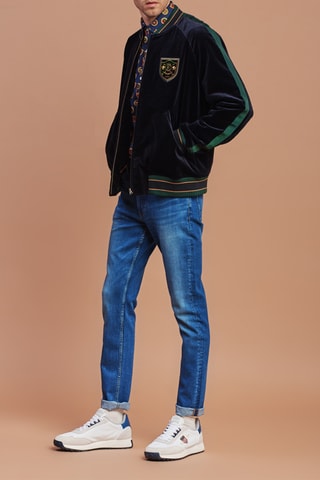 Veste en velours - Noir