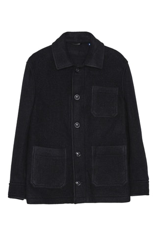 Veste en laine d'agneau - Noir