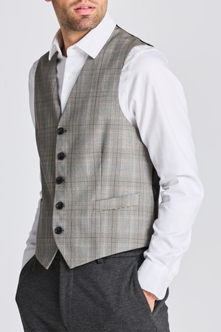 Gilet de costume en laine - Noir