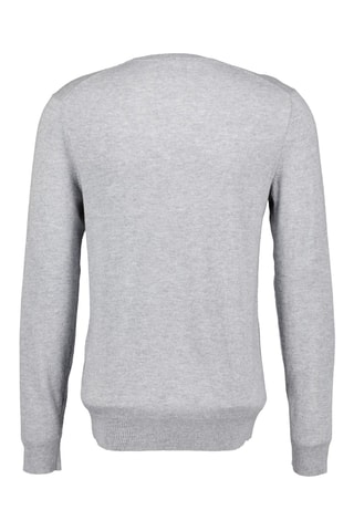 Pull en laine d'agneau - Gris clair chiné