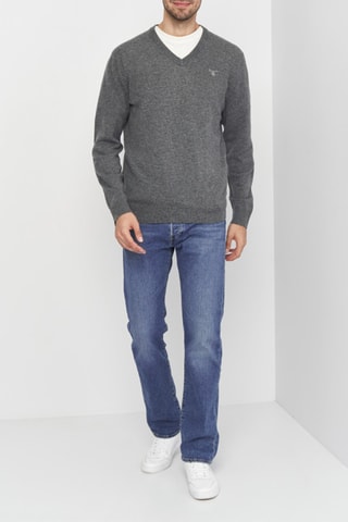 Pull en laine d’agneau - Gris foncé chiné