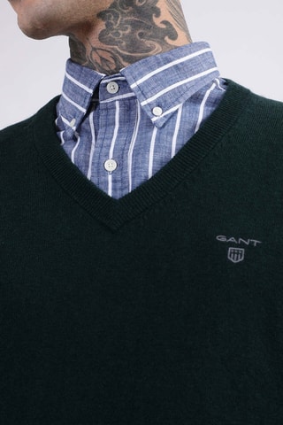 Pull en laine d’agneau - Vert foncé