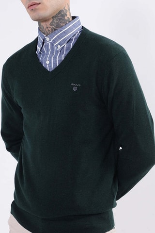 Pull en laine d’agneau - Vert foncé