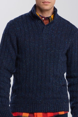Pull en laine d’agneau - Bleu
