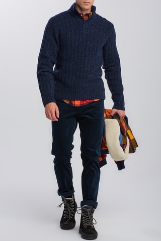 Pull en laine d’agneau - Bleu