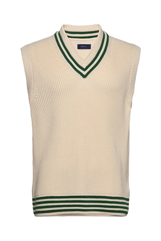 Pull sans manches en coton biologique - Ecru