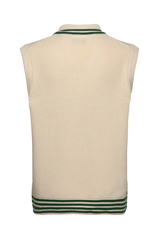 Pull sans manches en coton biologique - Ecru