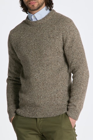 Pull en laine d’agneau - Gris foncé chiné