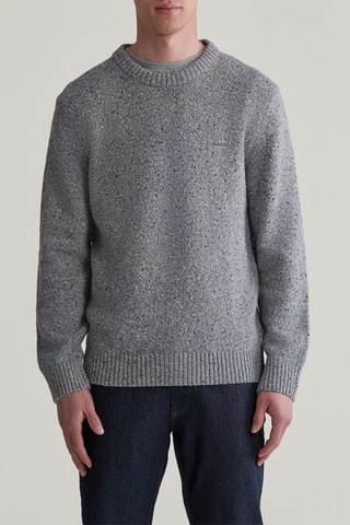 Pull en laine et laine d’agneau - Gris chiné
