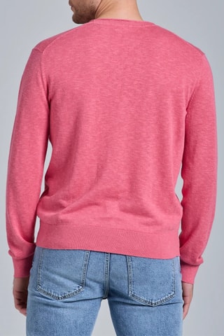 Pull en lin et soie - Rose