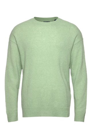 Pull en alpaga et laine d’agneau - Vert d’eau