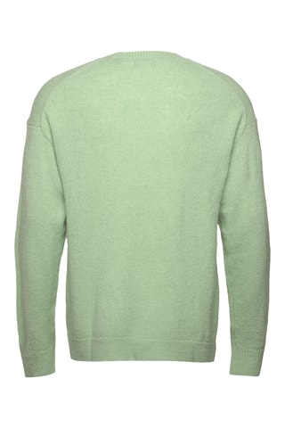 Pull en alpaga et laine d’agneau - Vert d’eau