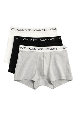 3 boxers - Gris clair chiné et noir