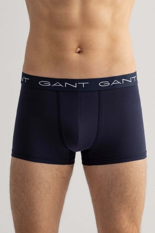 3 boxers - Bleu nuit et blanc