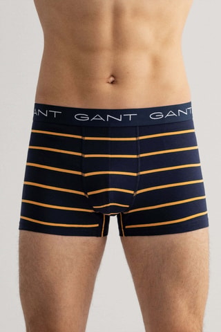 3 boxers - Bleu nuit et blanc