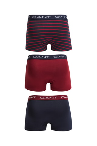 3 boxers - Bleu nuit et rouge