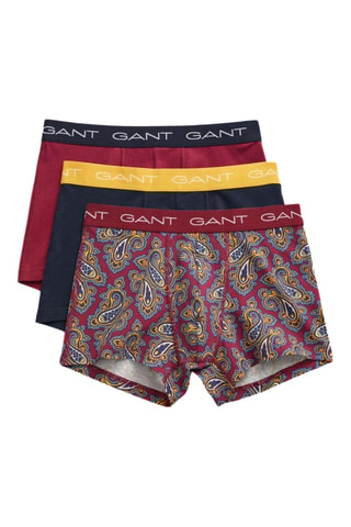 3 boxers - Bordeaux et bleu nuit