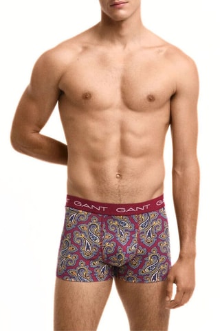 3 boxers - Bordeaux et bleu nuit