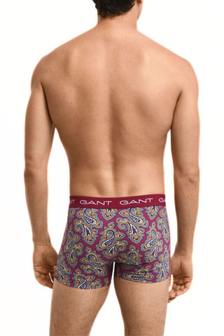 3 boxers - Bordeaux et bleu nuit