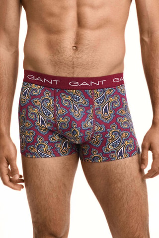 3 boxers - Bordeaux et bleu nuit