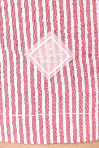 Short de bain - Rouge et blanc