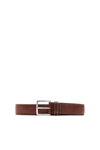 Ceinture en cuir - Marron foncé