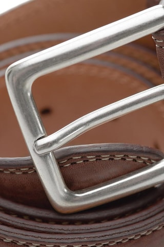 Ceinture en cuir - Marron foncé
