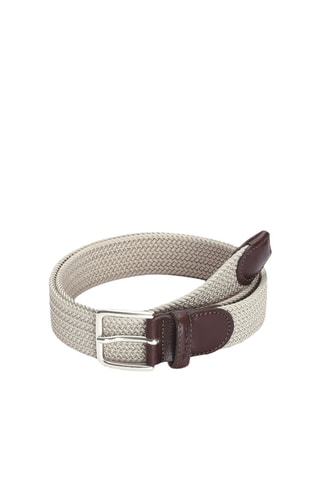 Ceinture - Beige et marron foncé