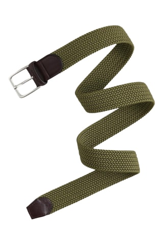 Ceinture - Kaki et marron foncé