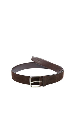 Ceinture en nubuck - Marron foncé