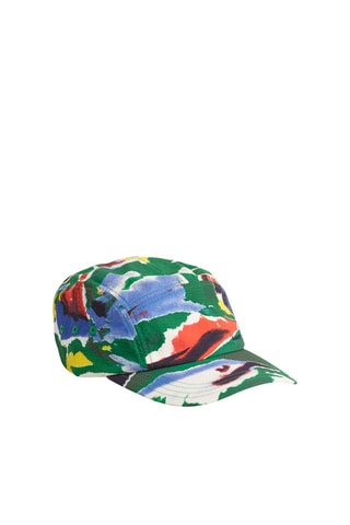 Casquette - Vert foncé et rouge